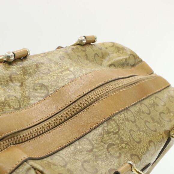 CELINE C Macadam Horse Carriage Hand Bag Pvc Leather Beige - Picture 6 of 16